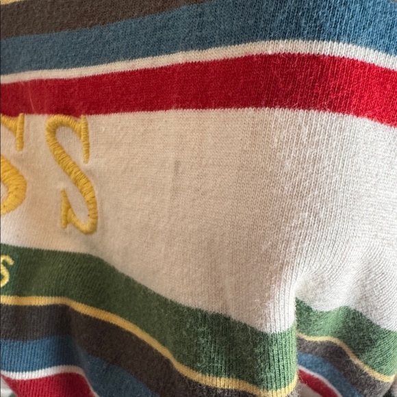 Guess Multicolor Striped Tee with Red Trim - Large - Picture 7 of 10